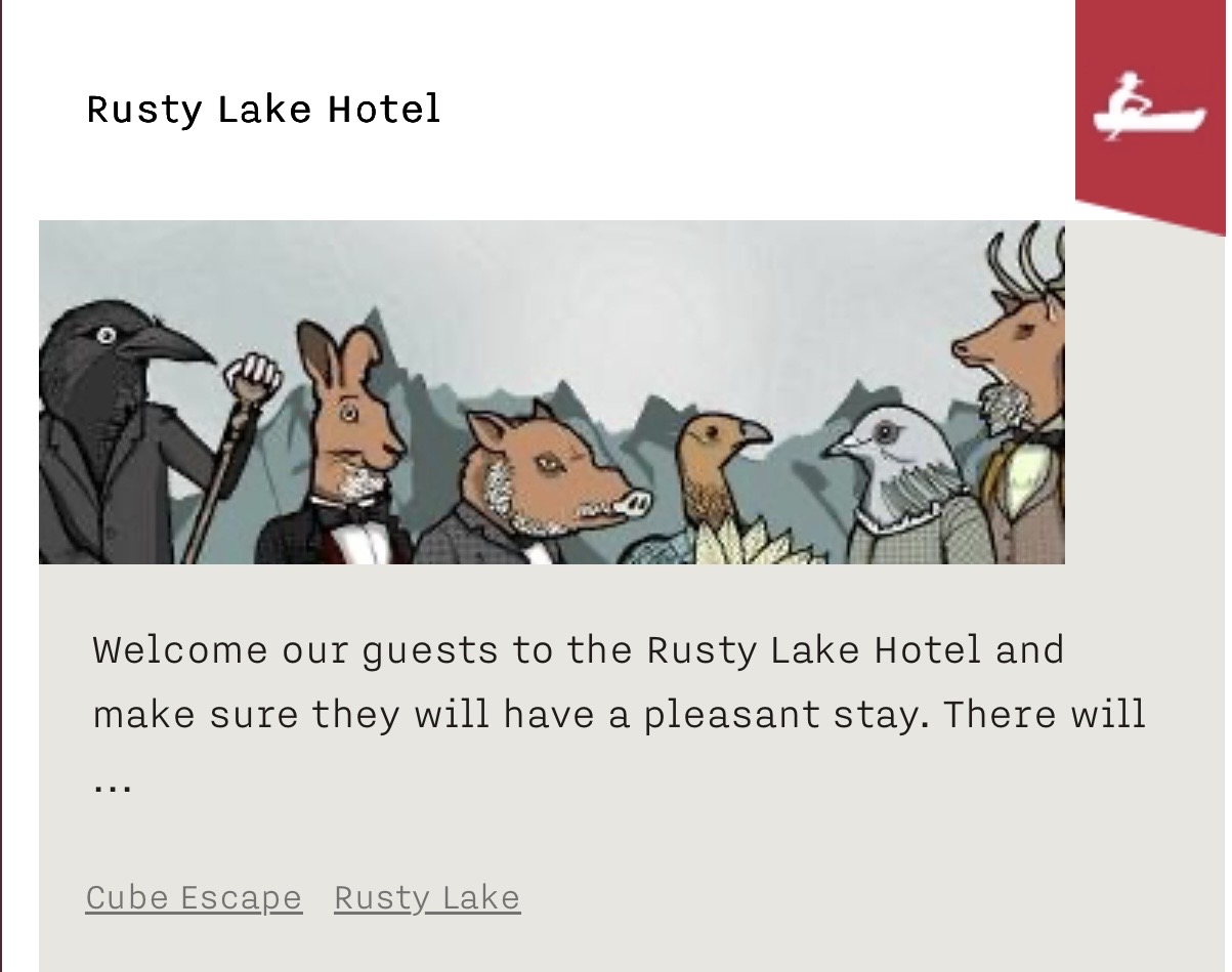 Rusty Lake Hotel game artwork